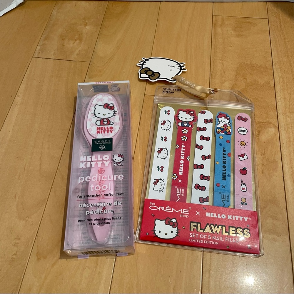 NWT hello kitty nail files/foot file bundle